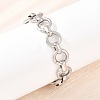 304 Stainless Steel Link Chain Bracelets for Women BJEW-Z154-01P-3