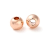 Rack Plating Brass Spacer Beads KKB-I709-03D-RG-1