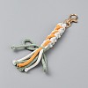 Macrame Daisy Handmade Woven Cotton Pendant Decorations DIY-WH0888-459-2