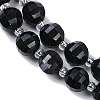 Natural Black Jade Beads Strands G-G182-B27-03-4