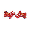 Printed Opaque Resin Beads RESI-N043-07B-2