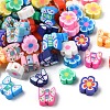 100Pcs 2 Styles Handmade Polymer Clay Beads CLAY-YW0002-39-1