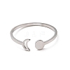 Non-Tarnish 304 Stainless Steel Open Cuff Rings RJEW-Q808-01B-P-2