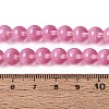 Transparent Glass Imitation Cat Eye Beads Strands GLAA-Q110-01B-13-4