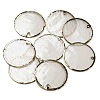 Natural Capiz Shell Pendants BSHE-Z005-09-1