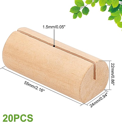 20Pcs Pine Wood Cards Display Holder ODIS-OC0001-59-1