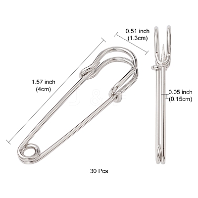 Iron Brooch Findings IFIN-YW0001-96D-1