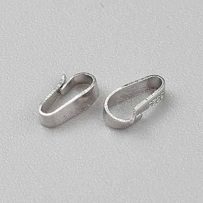 925 Sterling Silver Snap on Bails LS-STER-WH0062-008P-01-1