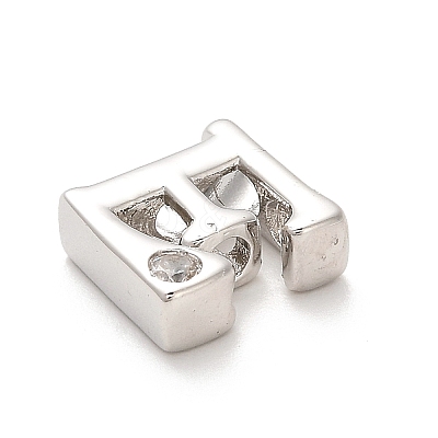 Rack Plating Brass Cubic Zirconia Beads KK-L210-008P-E-1