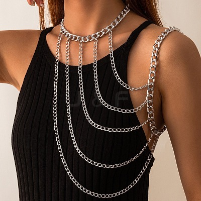 Ally Multi-Layered Twisted Chain Shoulder Body Chains for Women FS-WG6F463-02-1