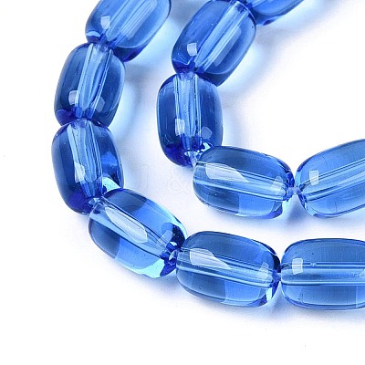 Transparent Glass Beads Strands GLAA-T028-14T-A03-1