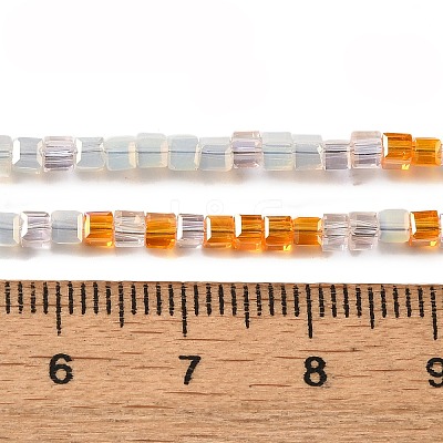 Electroplate Glass Beads Strands EGLA-F121-FR-B05-1