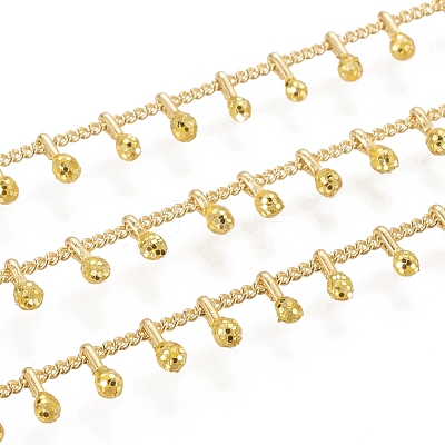 Brass Handmade Beaded Chain CHC-G011-07G-01-1