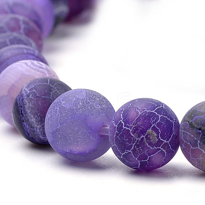 Natural Weathered Agate Beads Strands G-S259-05B-8mm-1