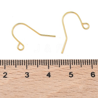 SHEGRACE Brass French Hooks with Loop XGR0002G-02G-1