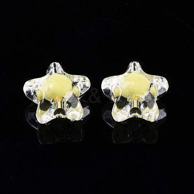 Transparent Acrylic Beads TACR-N011-001A-01-1