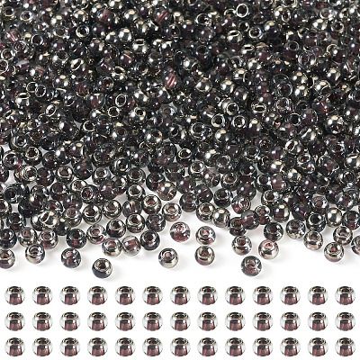 100G Transparent Inside Colours Glass Seed Beads SEED-TA0001-43-1