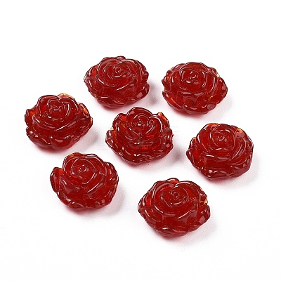 Handmade Lampwork Flower Beads LAMP-C004-05C-1