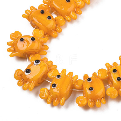 Handmade Lampwork Beads Strands LAMP-Q031-018A-1