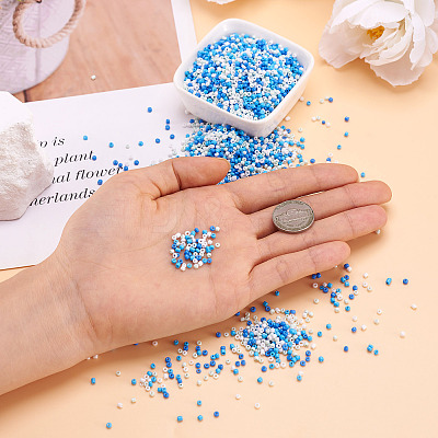 Opaque Glass Round Seed Beads GLAA-TAC0025-07A-05-1