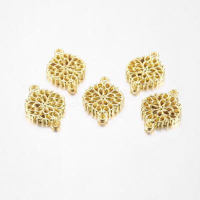Alloy Hollow Flower Links/Connectors X-PALLOY-M006-03G-1