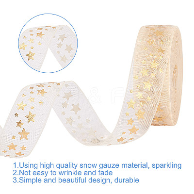 10 Yards Hot Stamping Polyester Ribbons AJEW-WH0518-70A-1
