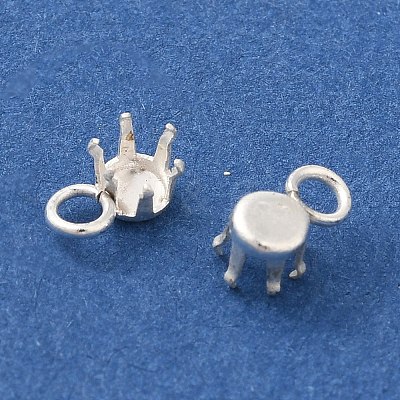 Ion Plating(IP) 304 Stainless Steel Charms Rhinestone Claw Settings STAS-U025-02A-S-1