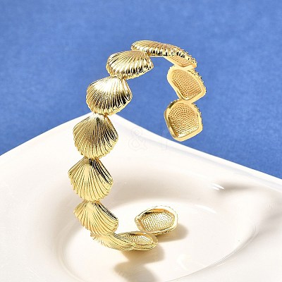Brass Cuff Bangles for Women BJEW-U018-03G-1
