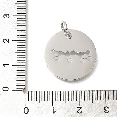 Anti-Tarnish 304 Stainless Steel Pendants STAS-M074-02J-P-1