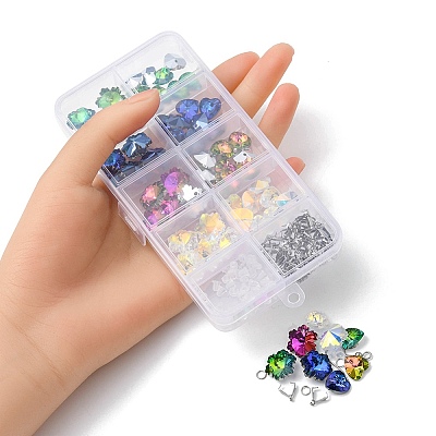 DIY Bling Star & Snowflake Earring Making Kit DIY-YW0006-56-1