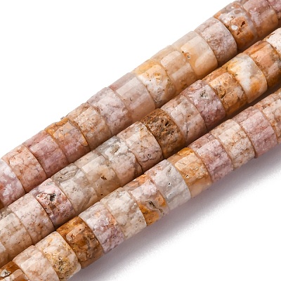 Natural Cherry Blossom Agate Beads Strands G-Z006-C48-1