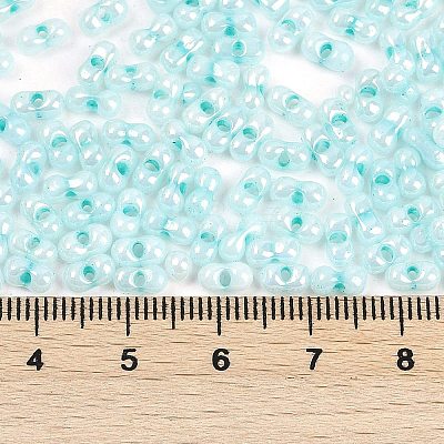 Opaque Colours Luster Glass Seed Beads X1-SEED-K010-04E-1