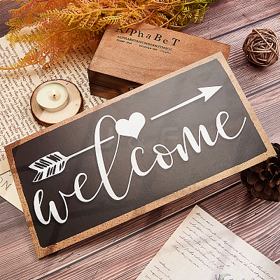 1Pc Natural Wood Hanging Wall Decorations for Front Door Home Decoration AJEW-CN0001-02E-1