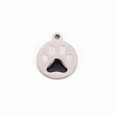 304 Stainless Steel Enamel Charms LS-STAS-Q242-039C-1
