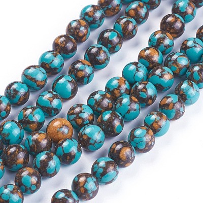 Synthetic Bronzite Beads Strands G-F647-01-1