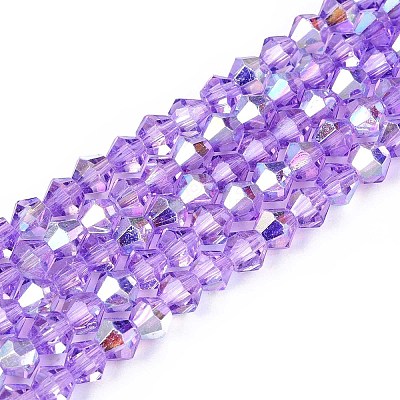 Transparent Glass Beads Strands EGLA-N021-4mm-03-1