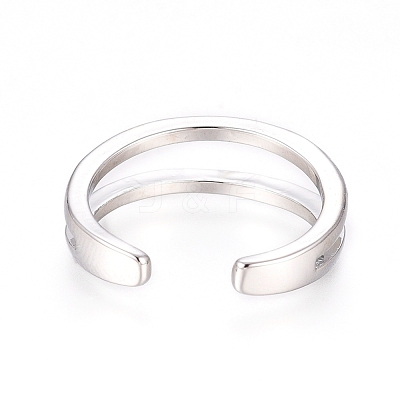 Brass Cuff Toe Rings RJEW-G100-05P-1