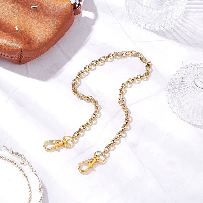 304 Stainless Steel Cable Chain Purse Chains AJEW-BA00159-01-1