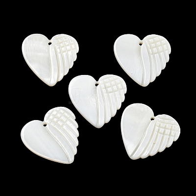 Natural Freshwater Shell Pendants BSHE-G034-17-1