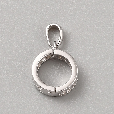 Rhodium Plated 925 Sterling Silver Enhancer Shortener Bails STER-WH0017-16P-1