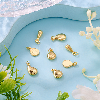 8Pcs 4 Styles Brass Charms KK-TA0003-36-1