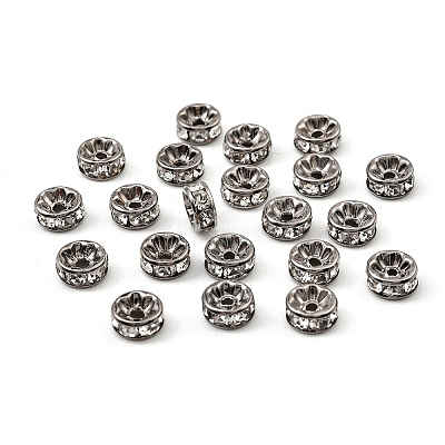 Brass Rhinestone Spacer Beads LS-X-RB-A014-Z8mm-01B-NF-1