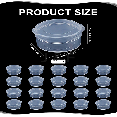 20Pcs PP Plastic Cosmetic Storage Boxes CON-LP0001-49-1