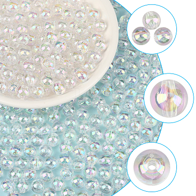 Eco-Friendly Transparent Acrylic Beads OACR-PA0001-30B-02-1