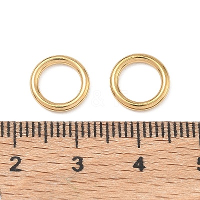 Ion Plating(IP) 304 Stainless Steel Closed Jump Rings STAS-G393-06G-02-1