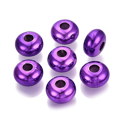 Halloween Theme UV Plating Opaque Acrylic European Beads PACR-T017-19M-M4-1