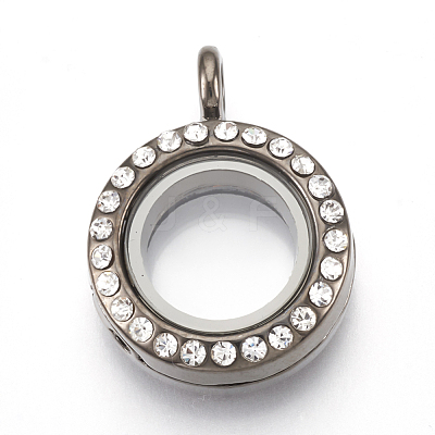 Alloy Magnetic Locket Pendants PALLOY-T052-21-1