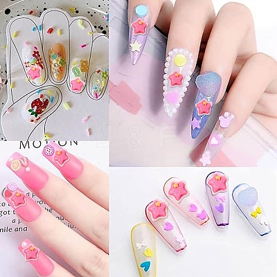Resin Nail Cabochons AJEW-CJC0009-1-1