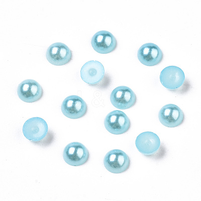 10000pcs ABS Plastic Imitation Pearl Cabochons SACR-S738-4mm-Z19-1