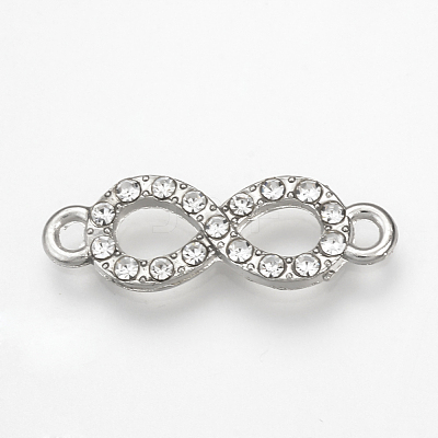 Alloy Rhinestone Links connectors ALRI-T004-20P-1
